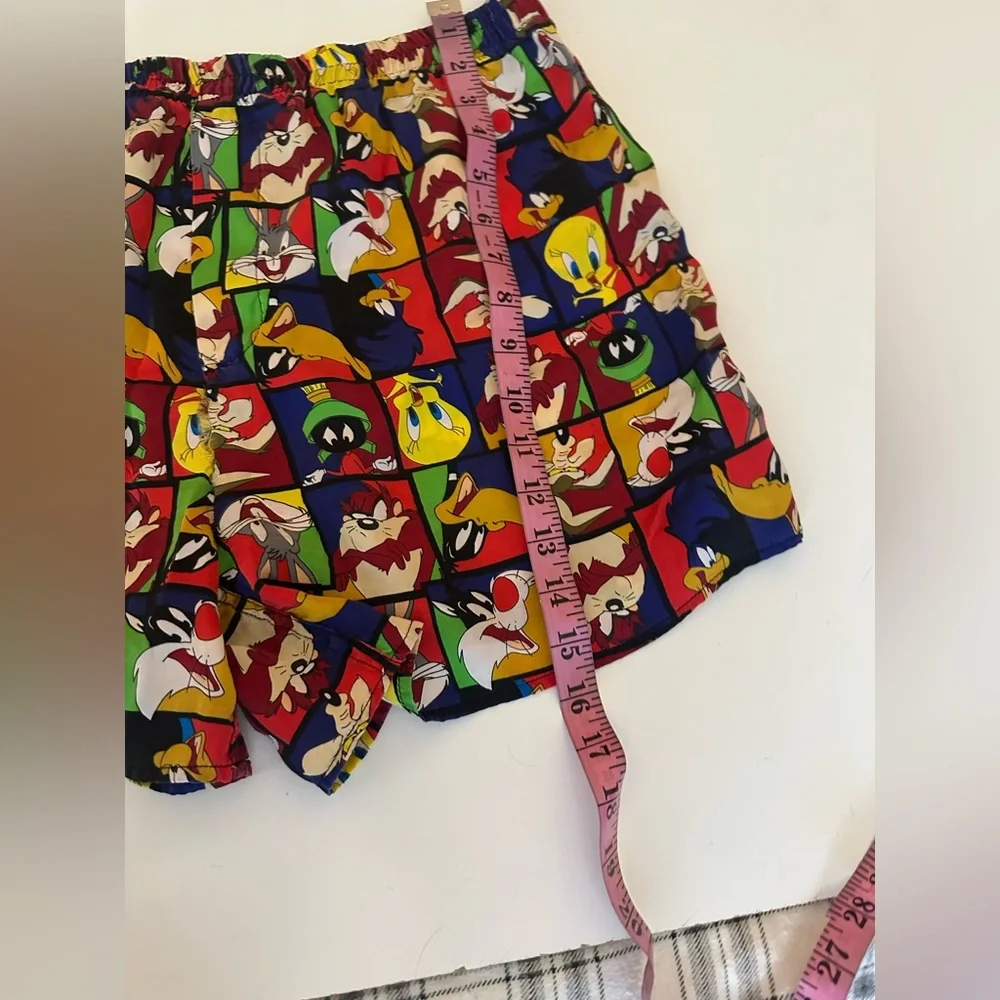 Looney Tunes‎ Mania Vintage 1996 100% Silk Lightweight Boxers Shorts *Flaw* L